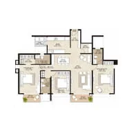 Mahindra Codename Sanctum Pimpri 3 BHK Floor Plan Image